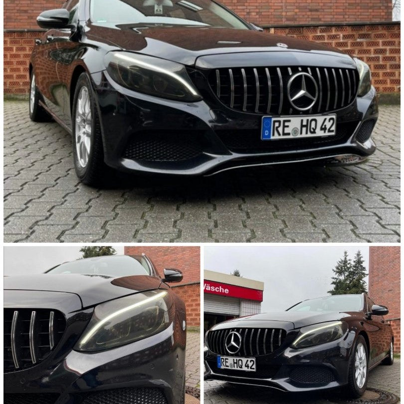 Scheinwerfercover passend für Mercedes Benz C63 C43 W205 C180 C200 C260L C280 C3 – Bild 3