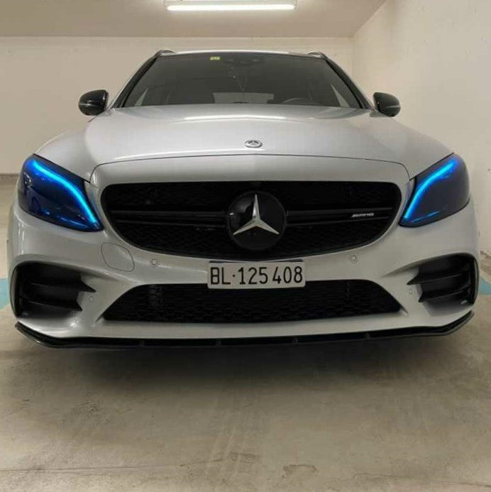 Scheinwerfercover passend für Mercedes Benz C63 C43 W205 C180 C200 C260L C280 C3 – Bild 4
