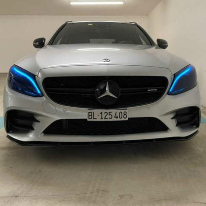 Scheinwerfercover passend für Mercedes Benz C63 C43 W205 C180 C200 C260L C280 C3 – Bild 4