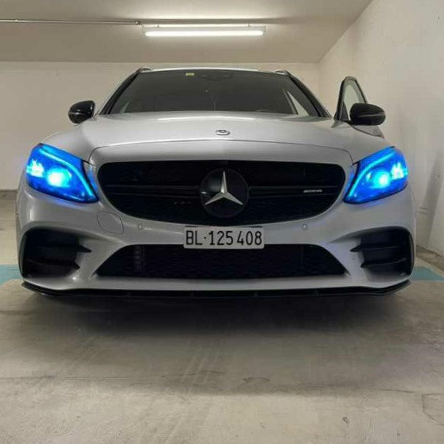 Scheinwerfercover passend für Mercedes Benz C63 C43 W205 C180 C200 C260L C280 C3 – Bild 5