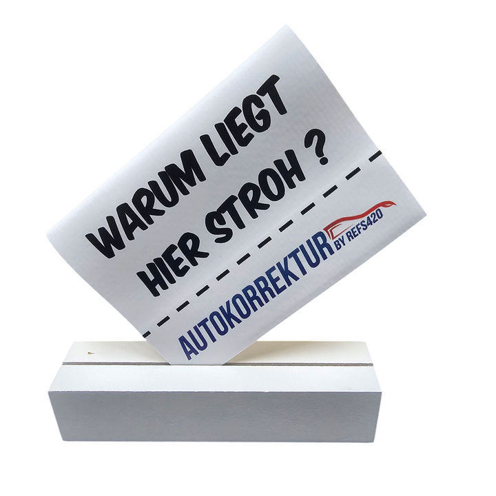 Warum liegt hier Stroh? Carflag