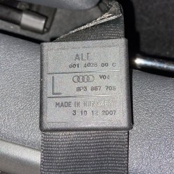 Audi A3 8P farbige Sicherheitsgurte
